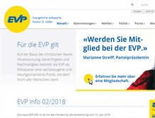Tablet Screenshot of evp-sg.ch